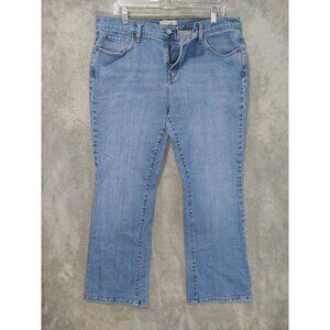 Levis 515 Jeans Womens 14 Short Blue Denim Boot Cut Stretch High Rise Western